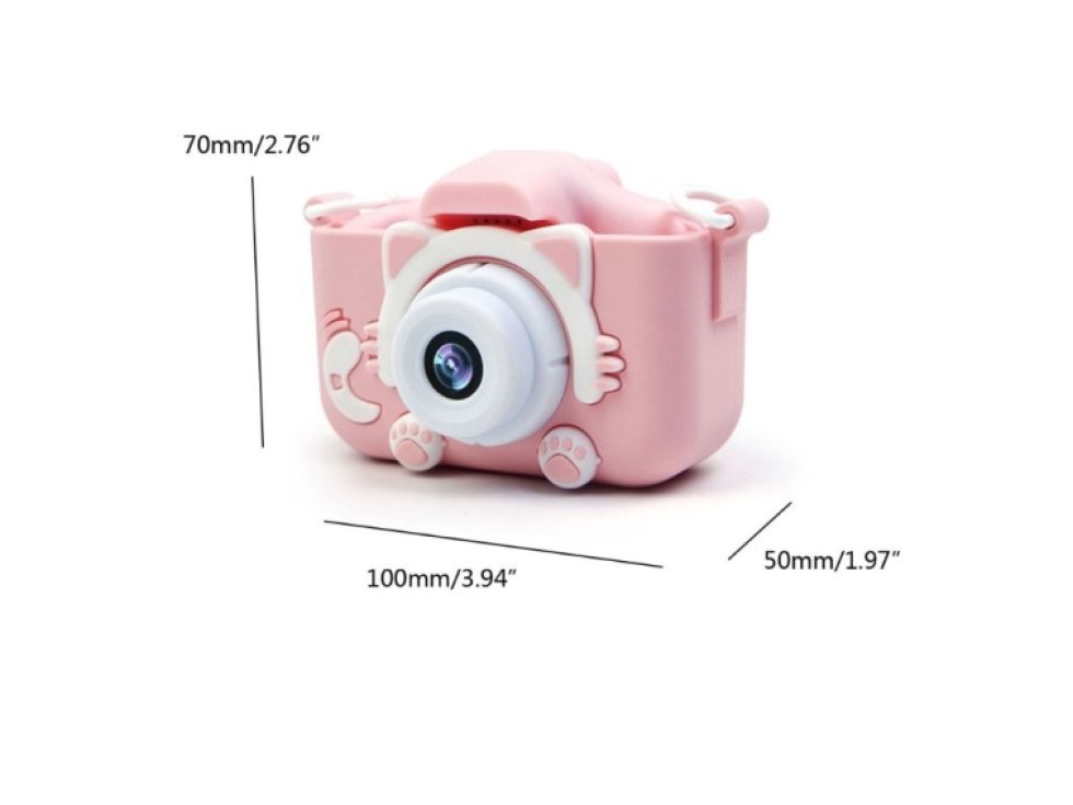 Dětský fotoaparát růžový x5 kitty