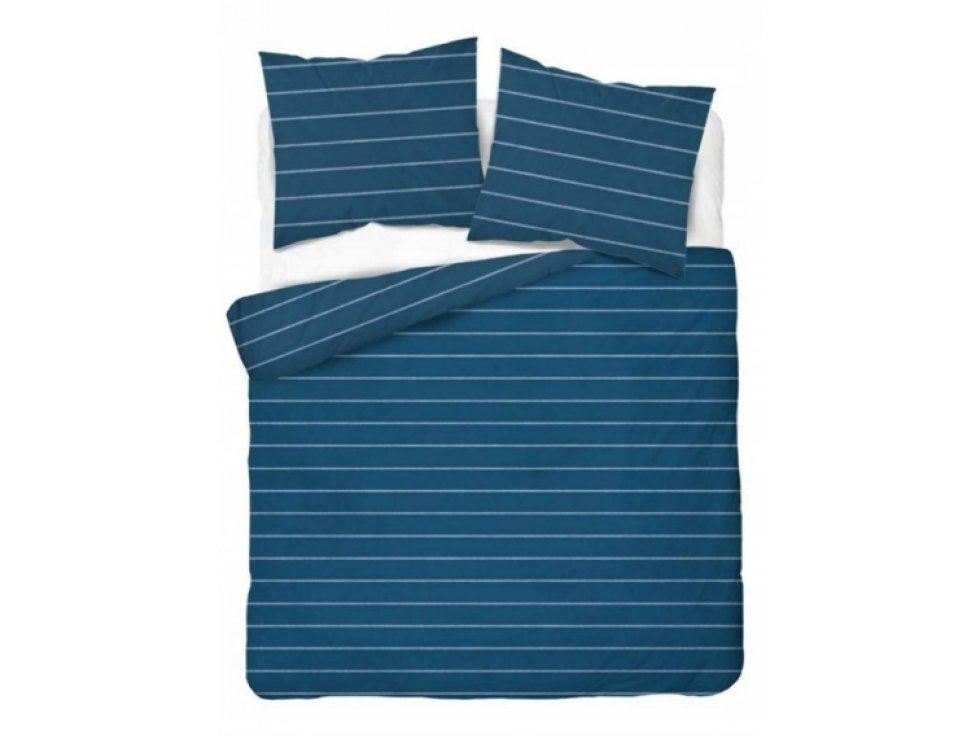 Saténové povlečení 160x200 tyrkysové pruhy 4918 A Home Satin 11