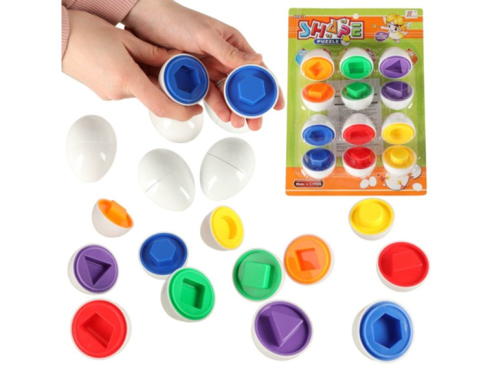 Vzdělávací hračka vajíčko Shodujte tvary a barvy