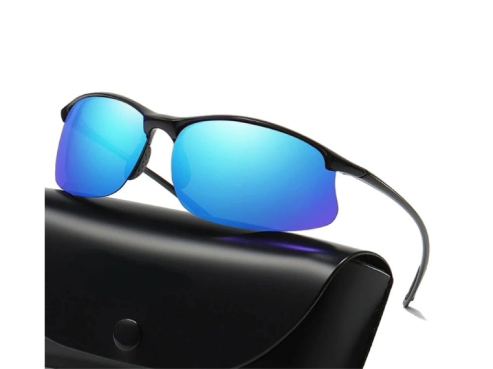 Univerzální modré polarizační sportovní zrcadlové brýle pro řidiče