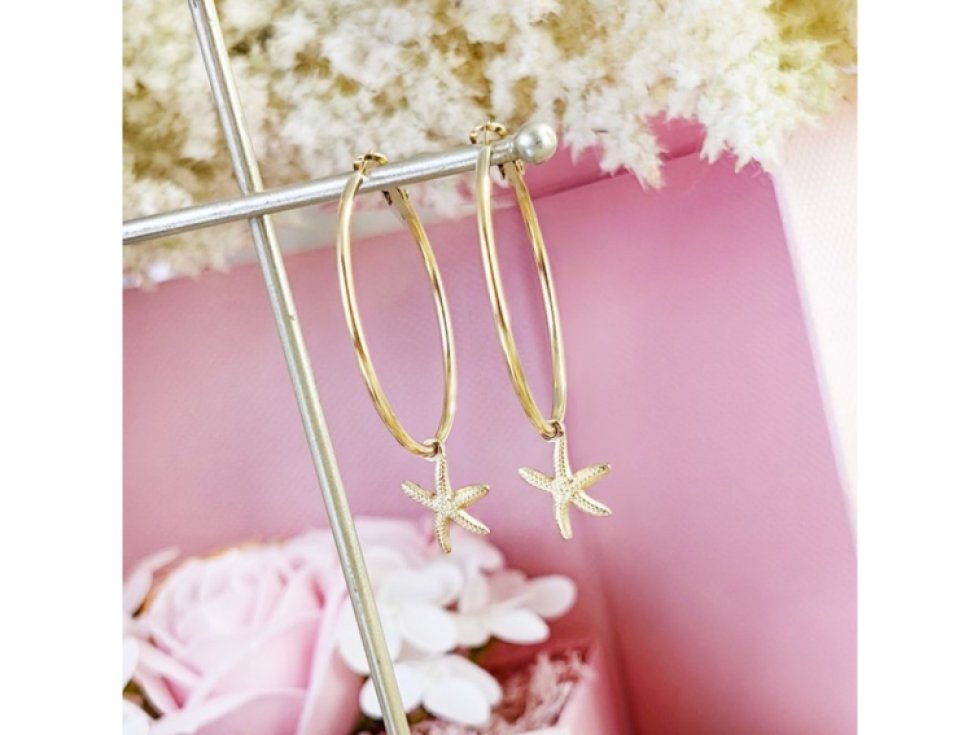 14karátové pozlacené náušnice z chirurgické oceli, zlatá barva, rozměry 0.3 x 0.3 cm, zapínání puzeta