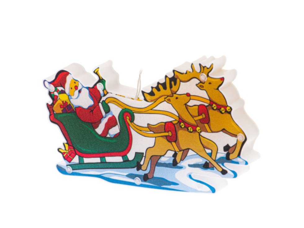 LED závěsná světla Vánoční dekorace Santovy sáně