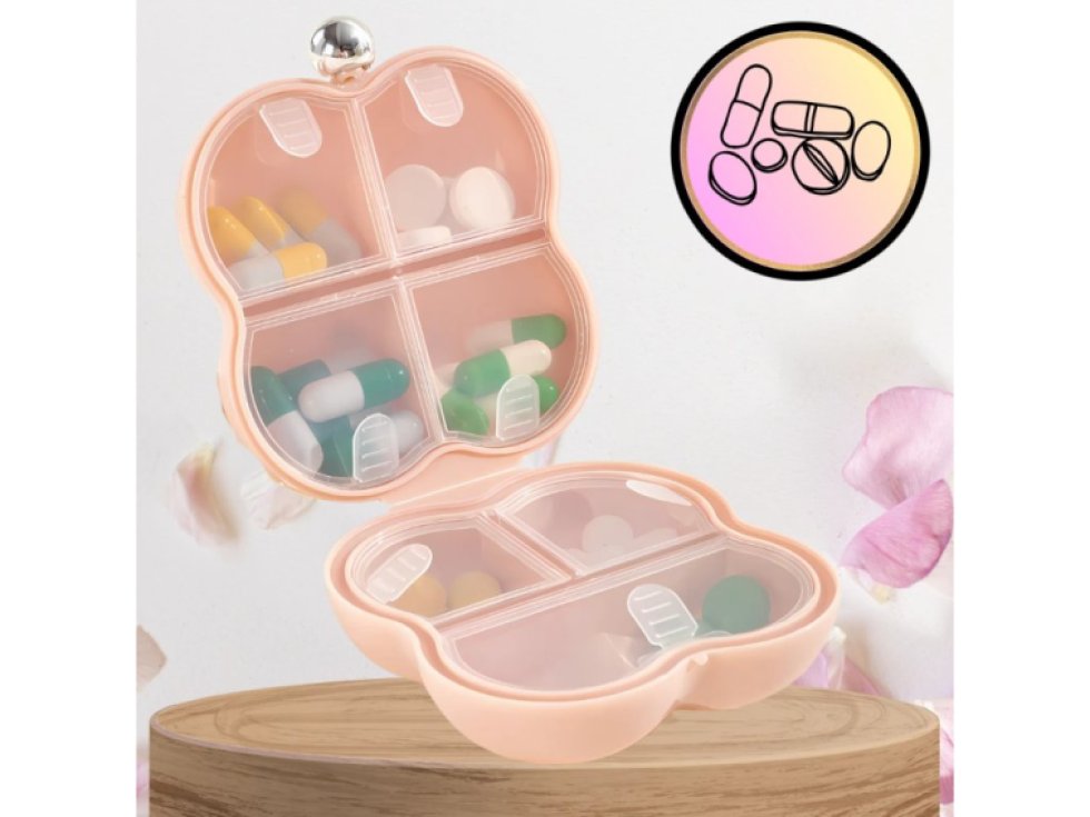 Růžový organizér na léky a tabletky na 7 dní - praktický a stylový řešení pro snadnou organizaci медикаментů