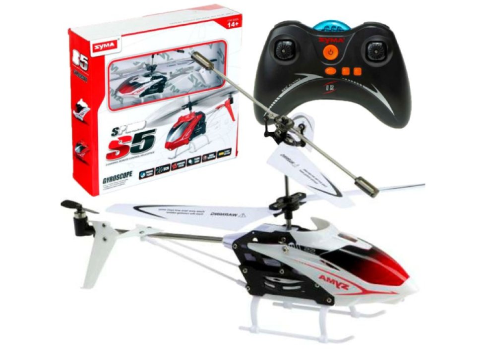 SYMA S5 RC vrtulník 3CH bílý