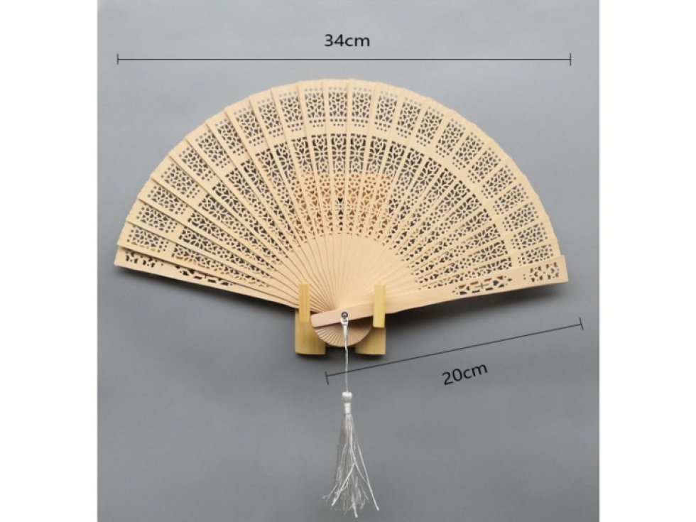 Vějíř celodřevěný