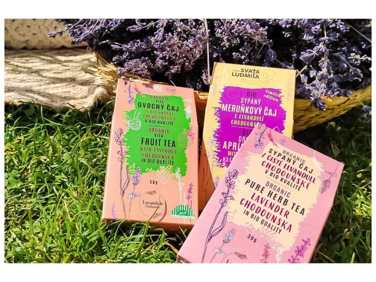 BIO Vitafruit sypaný čaj s 9 vitamíny a Levandulí Chodouňskou