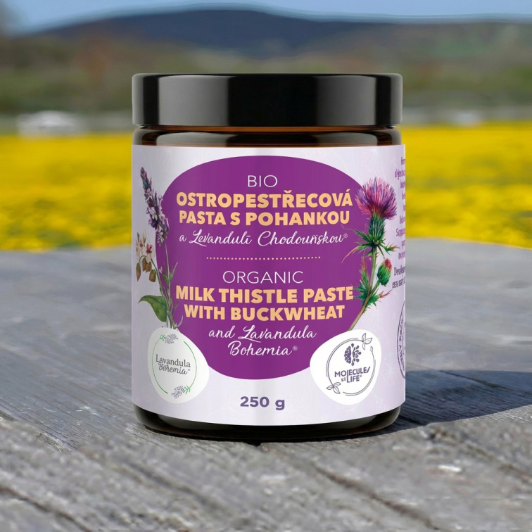 BIO Ostropestřecová pasta s pohankou a Levandulí Chodouňskou