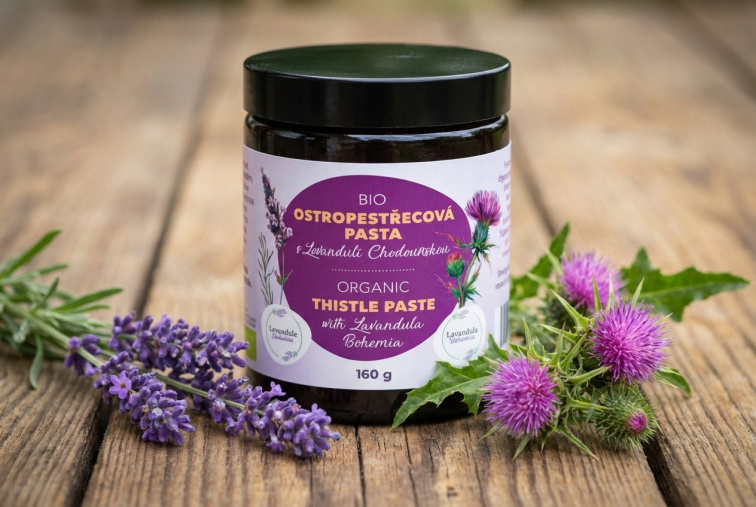 BIO Ostropestřecová pasta s Levandulí Chodouňskou