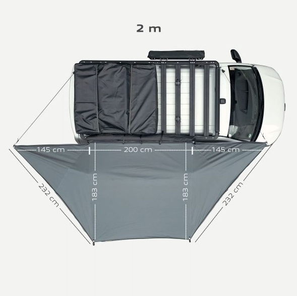 Markýza Horizon 180°, Horntools