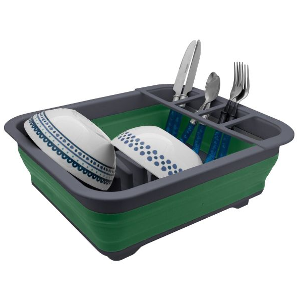 Silikonový odkapávač nádobí s odtokovou hubicí, EuroTrail