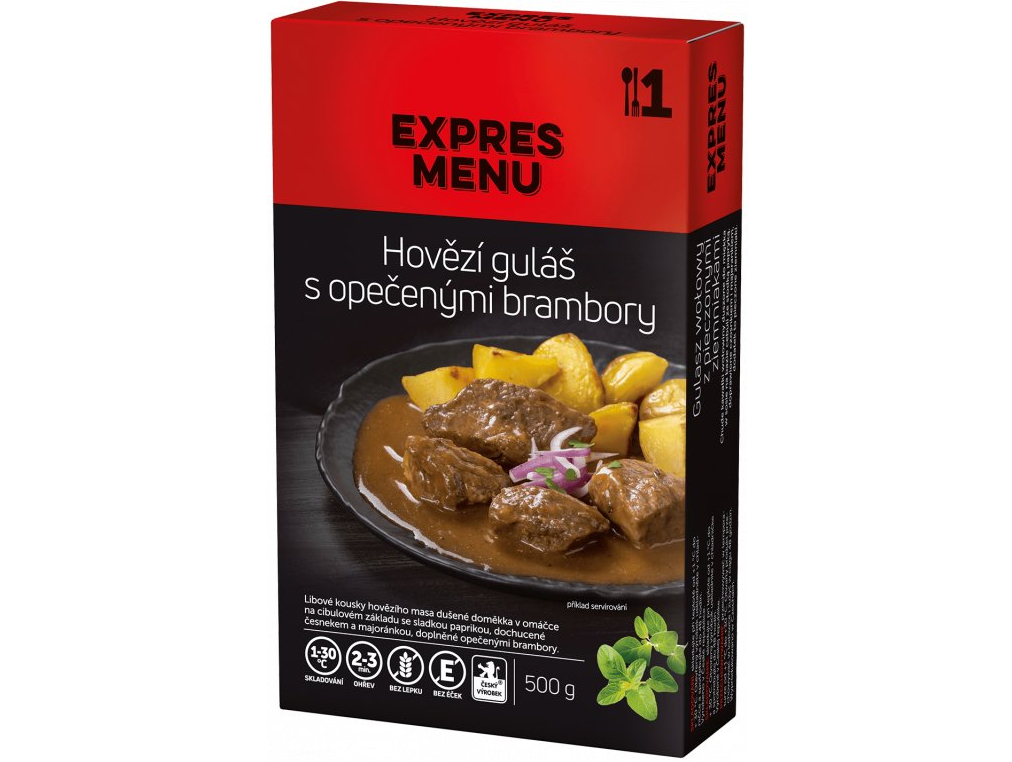 KM Hovězí guláš s brambory (1 porce 500g)
