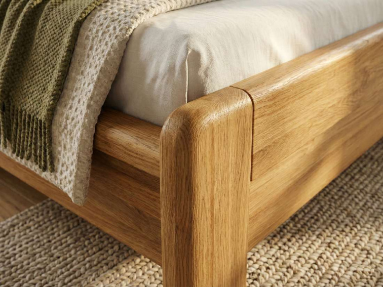 Dubová zvýšená manželská postel Dubai Supra 180x200