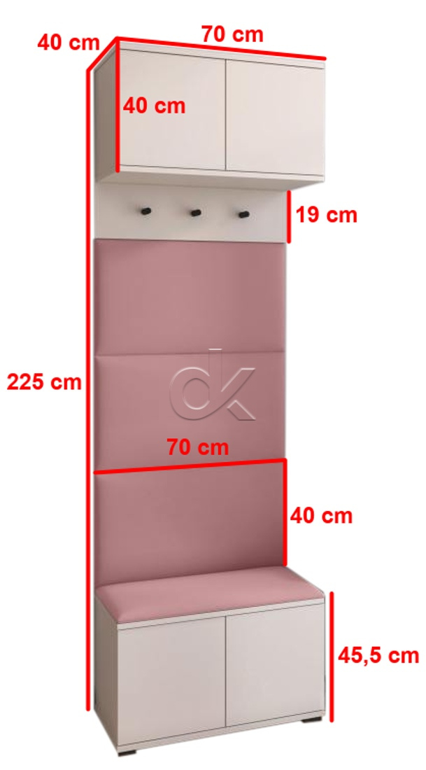Předsíňová stěna Bianco 5 - P/2