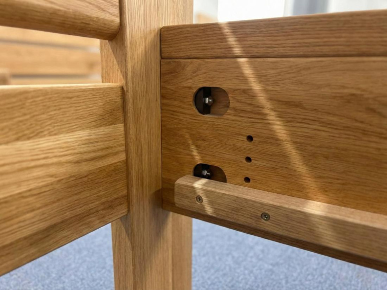 Dubová zvýšená manželská postel Dubai Supra 180x200