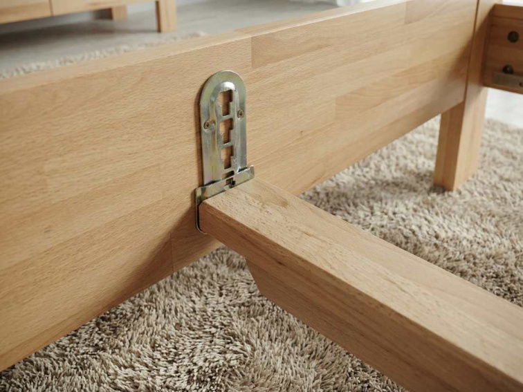 Manželská zvýšená postel Naomi Supra - masiv buk