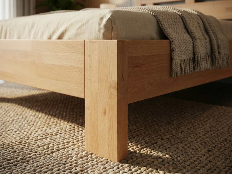 Manželská zvýšená postel Naomi Supra - masiv buk