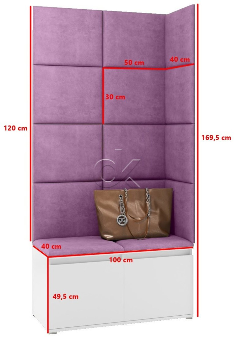 Předsíňová stěna Emi 2 - bílá