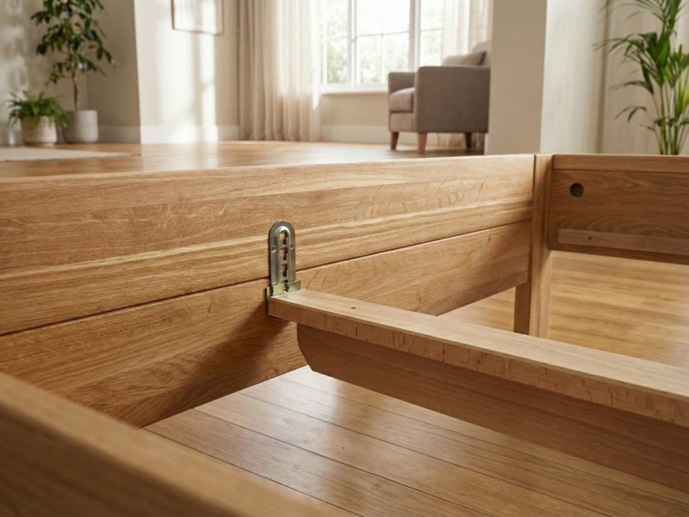 Dubová zvýšená manželská postel Dubai Supra 180x200