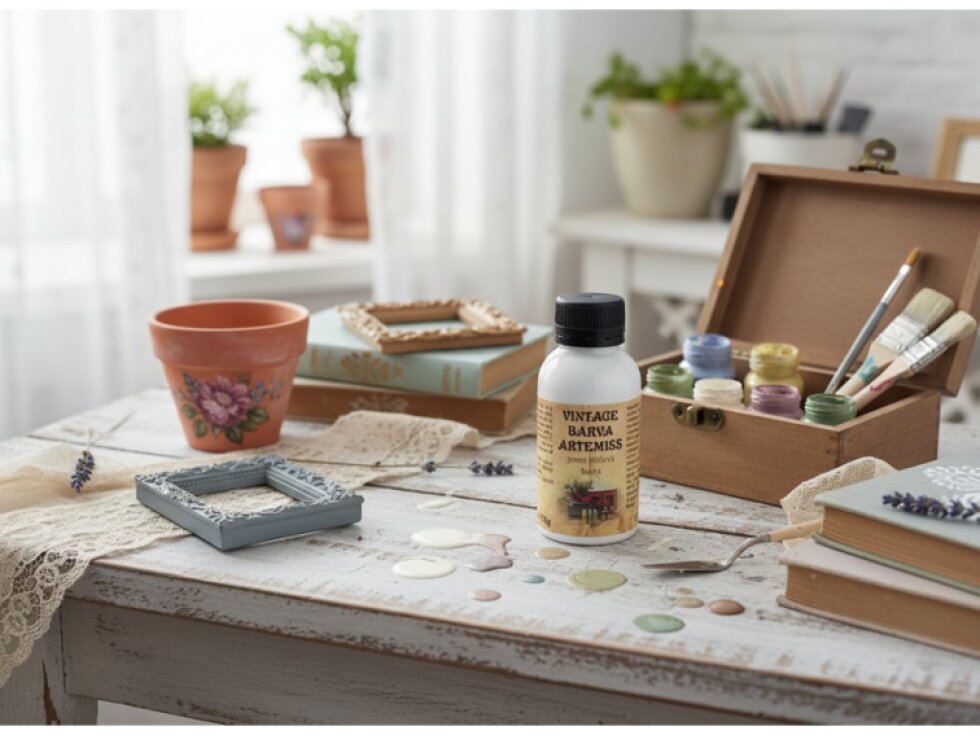 Kriedová vintage farba - V11 biela