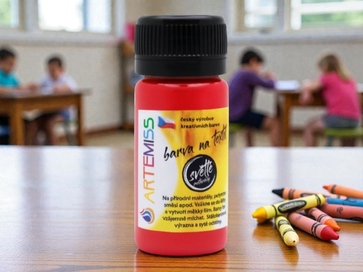 Artemiss Červená farba na textil - Trvácna a žiarivá