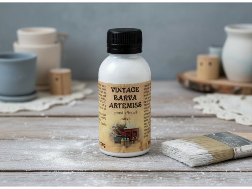 Kriedová vintage farba - V11 biela