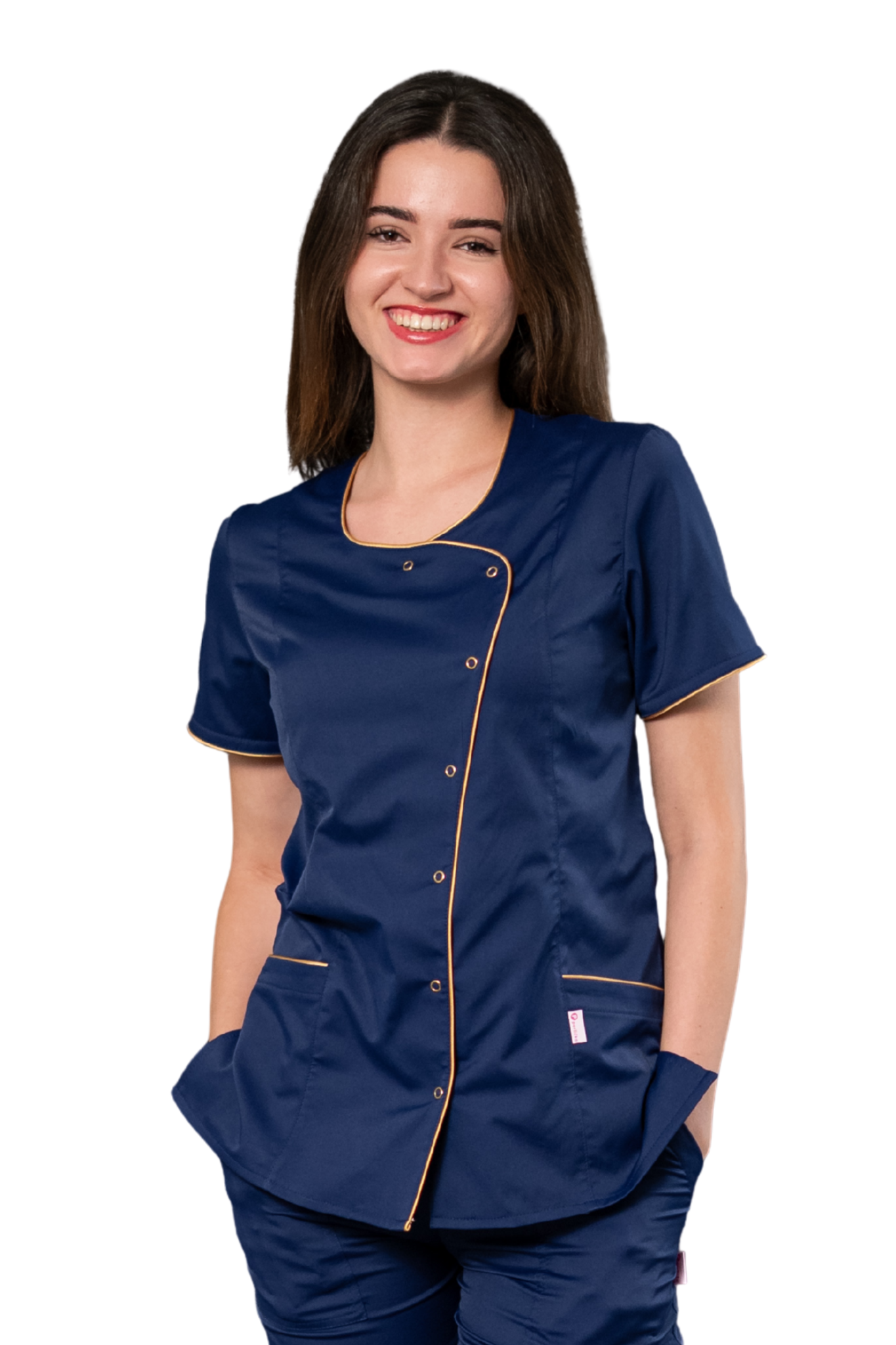 Zdravotnická halenka ELIZABETH Navy/Zlatá