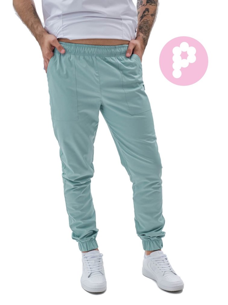 Zdravotnické kalhoty MAX SATTÉ Blank Blue