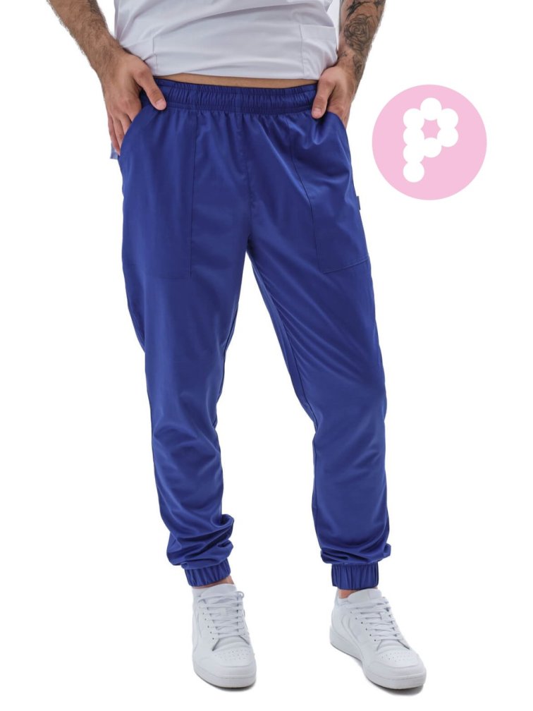 Zdravotnické kalhoty MAX SATTÉ Pařížská modrá