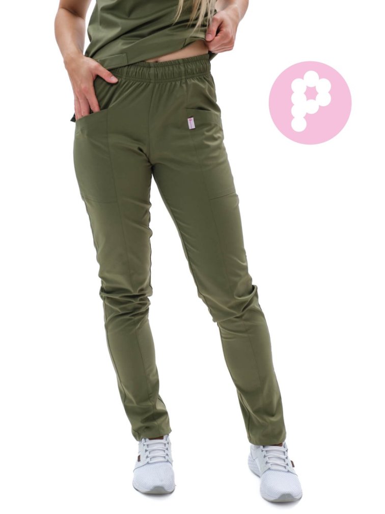 Zdravotnické kalhoty SISI SATTÉ Regular Oliva