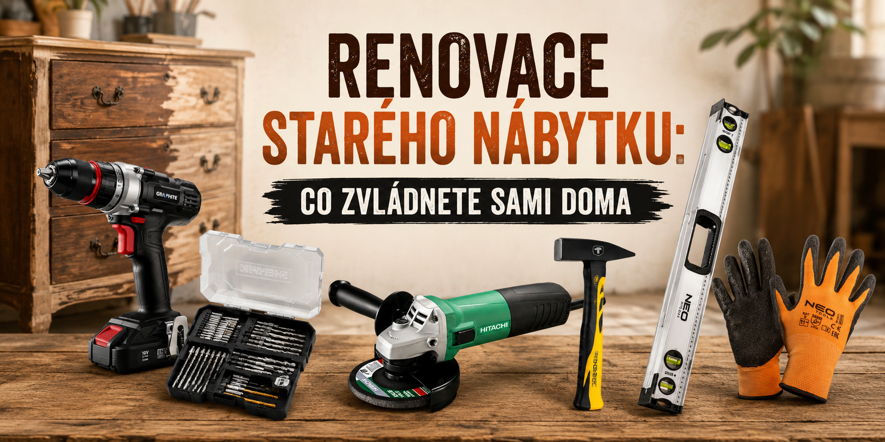 Renovace starého nábytku: co zvládnete sami doma