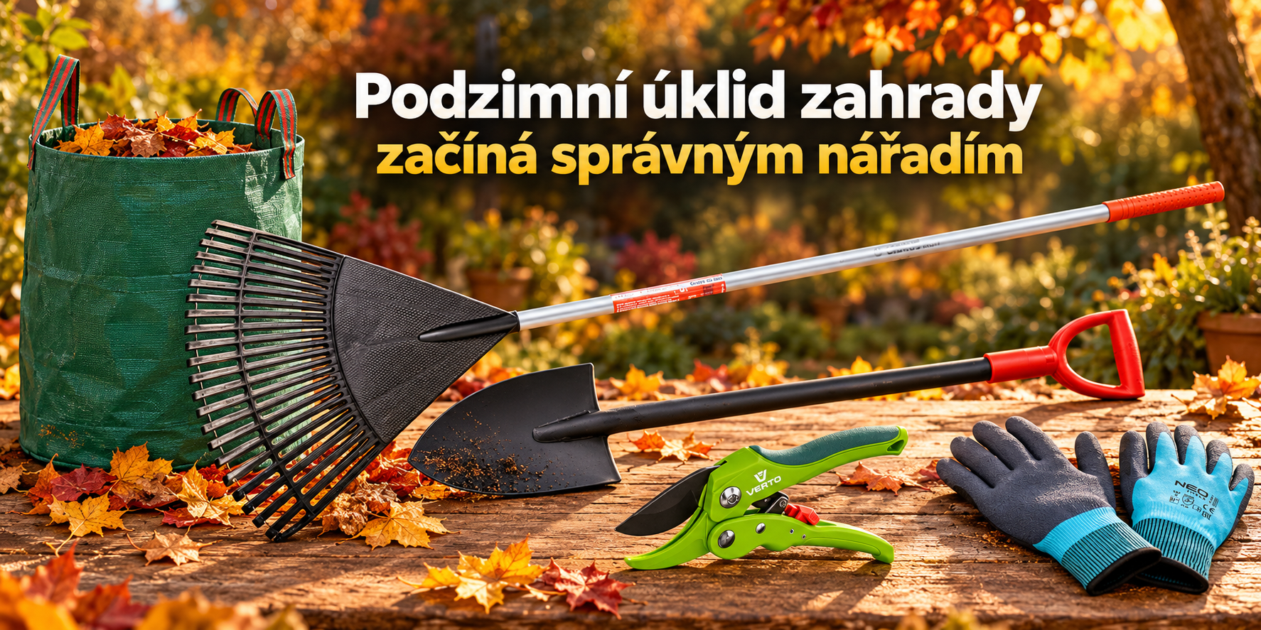 Podzimní úklid zahrady začíná správným nářadím