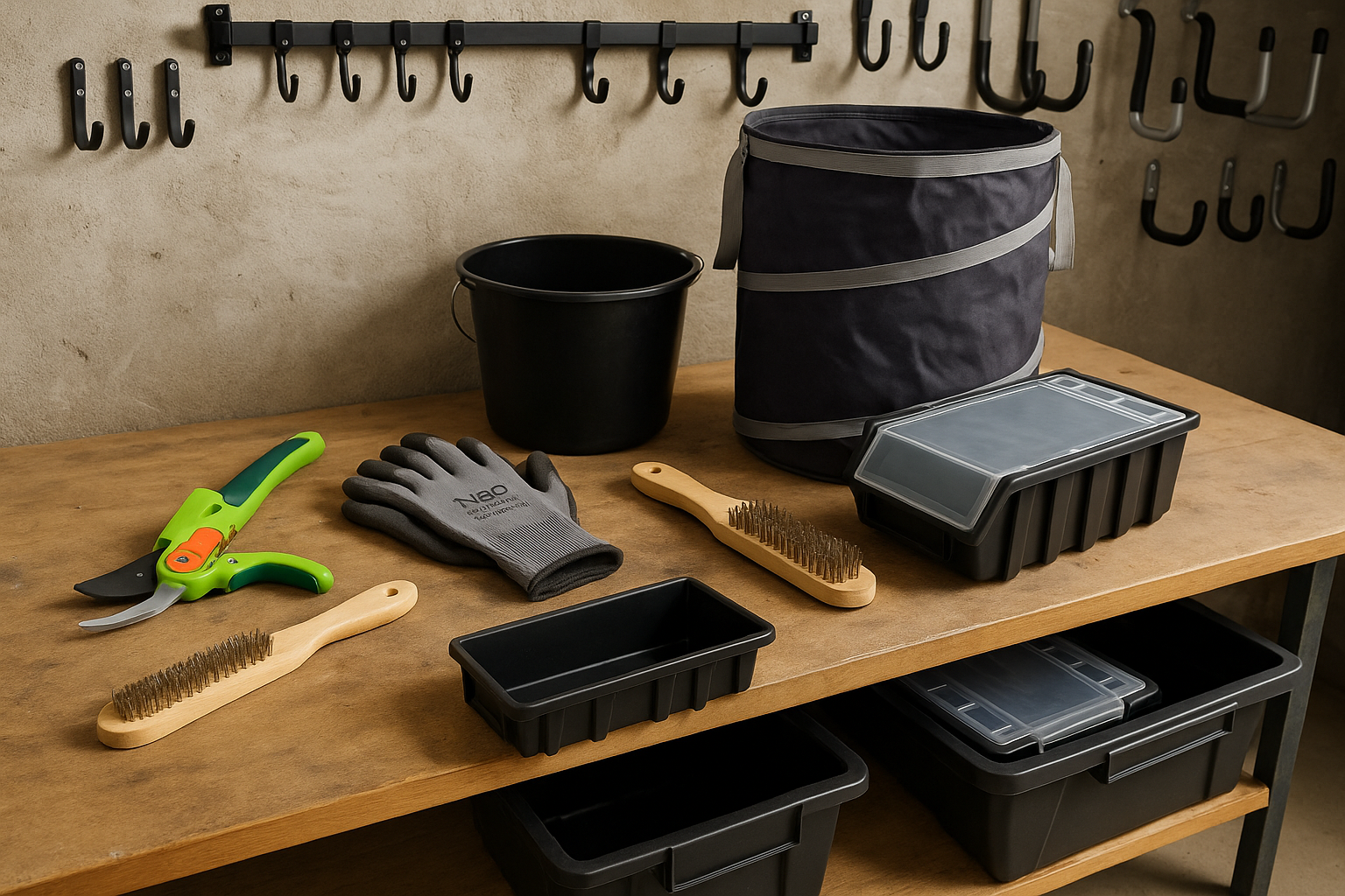 Zahradní nářadí v zimním spánku