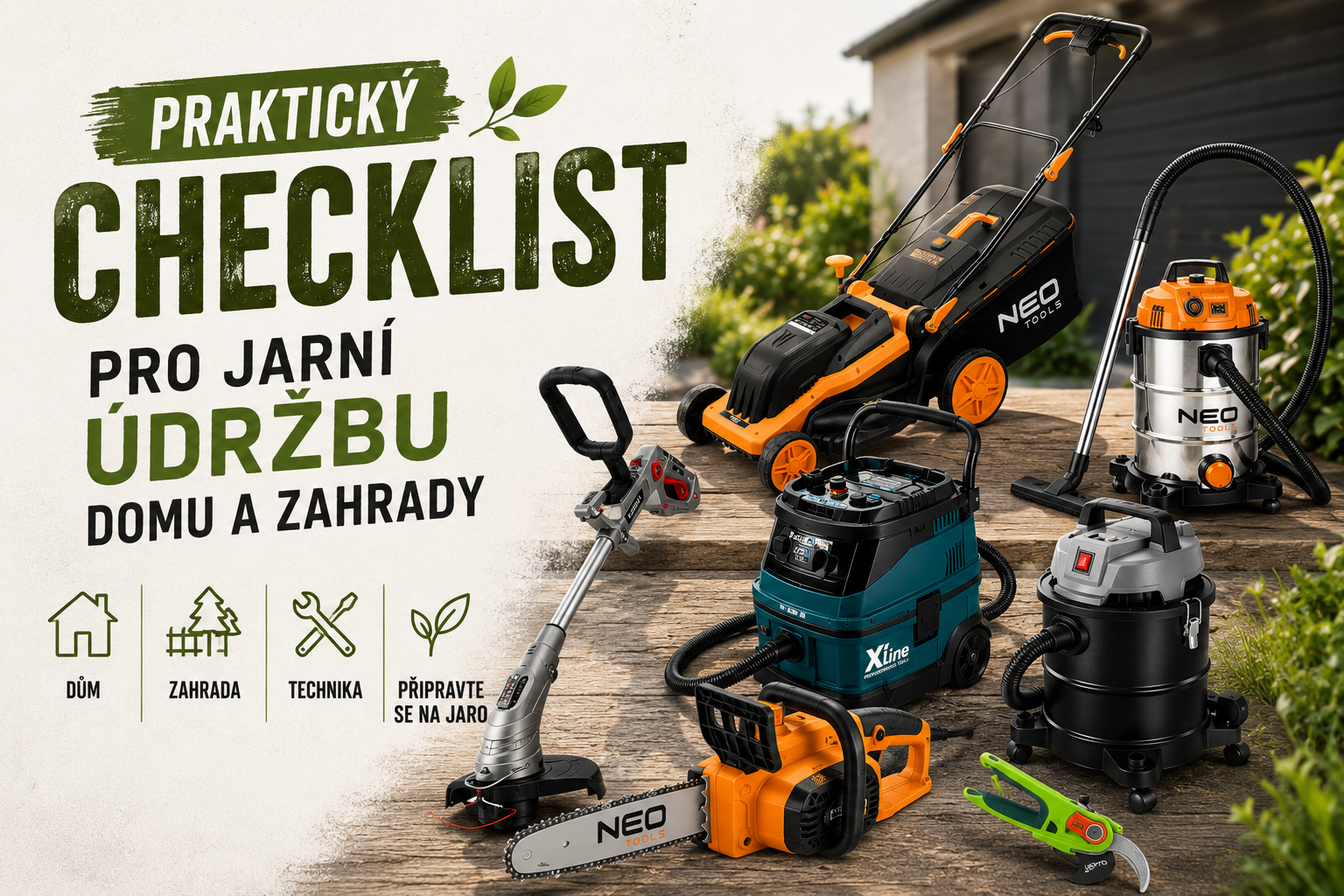Praktický checklist pro jarní údržbu domu a zahrady
