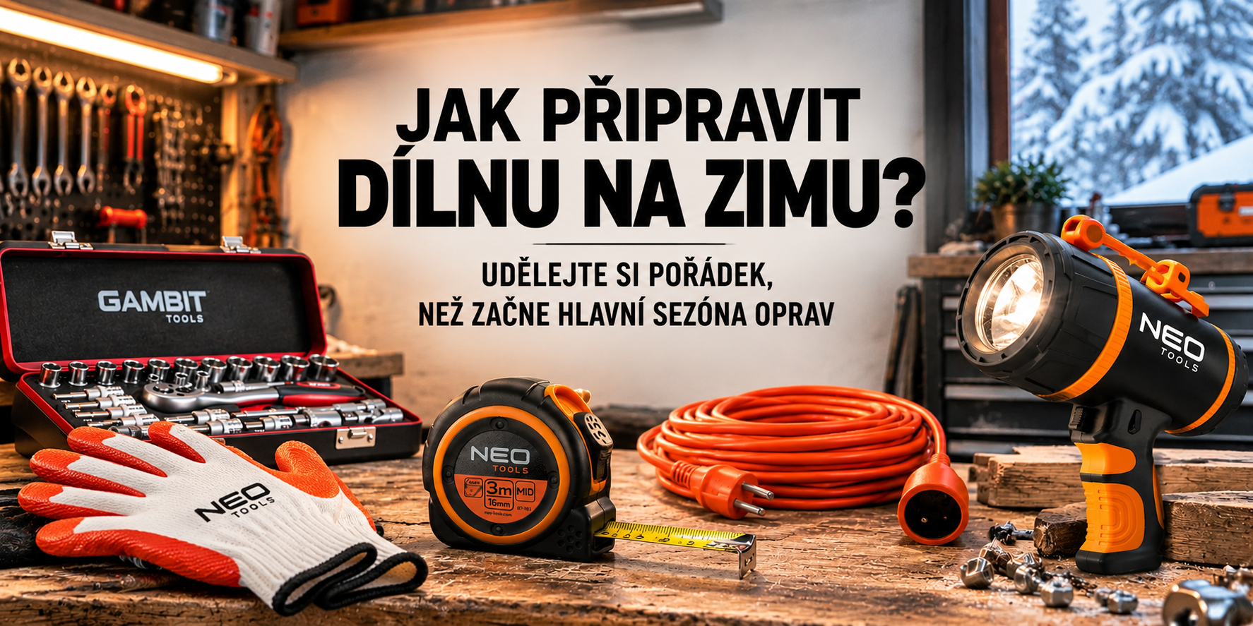 Jak připravit dílnu na zimu? Udělejte si pořádek, než začne hlavní sezóna oprav