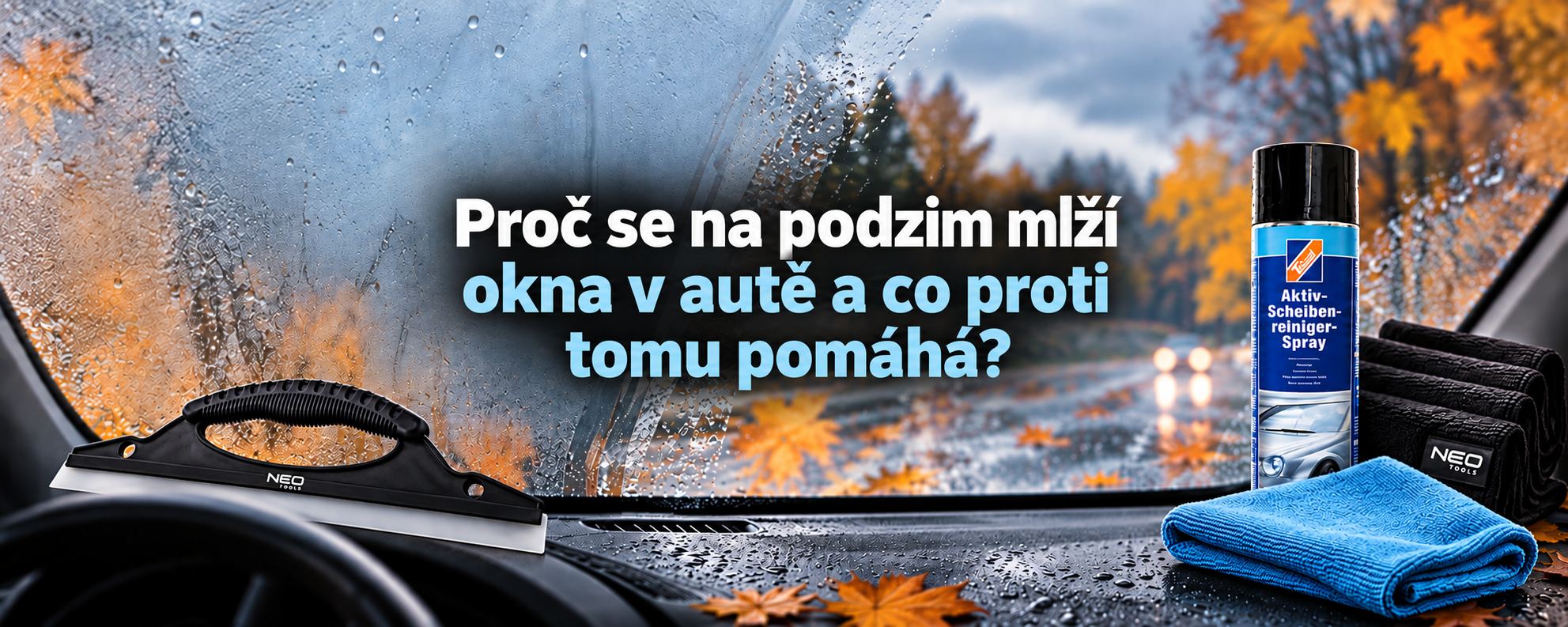 Zamlžená okna v autě na podzim: Proč vznikají a jak se jich zbavit?