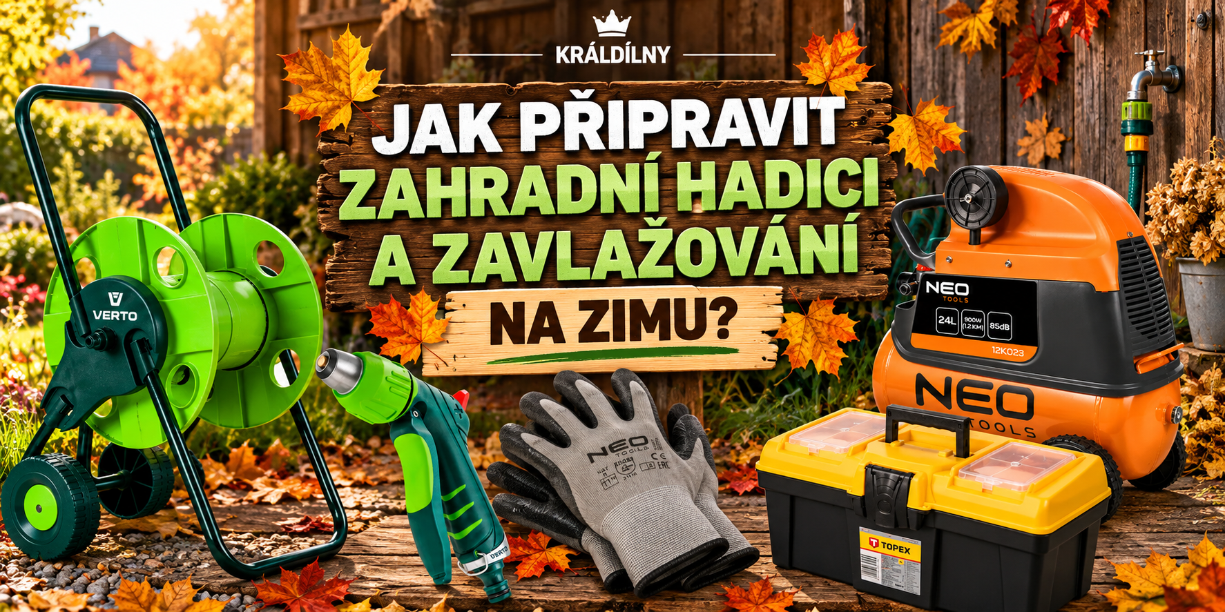 Jak připravit zahradní hadici a zavlažování na zimu?