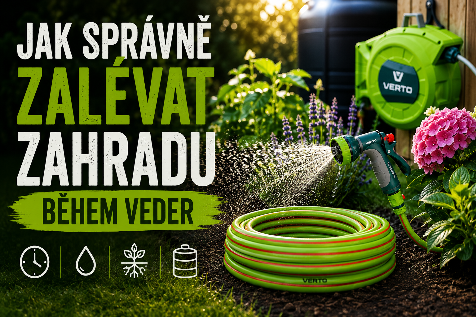 Jak správně zalévat zahradu během veder