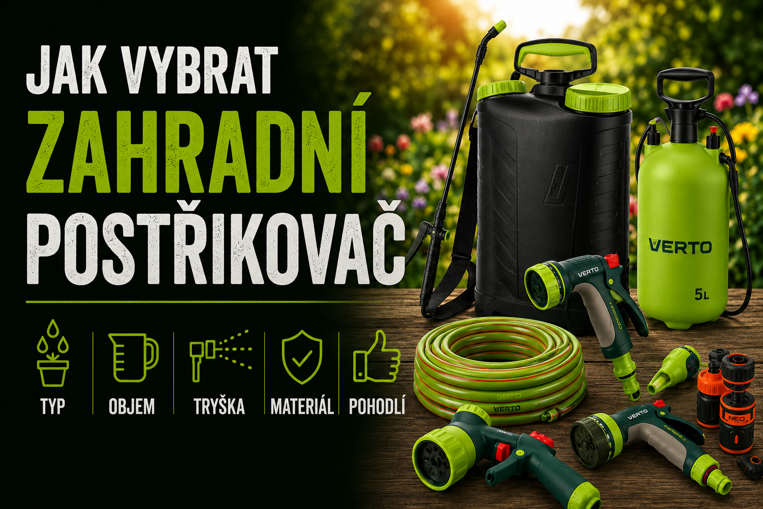 Jak vybrat zahradní postřikovač