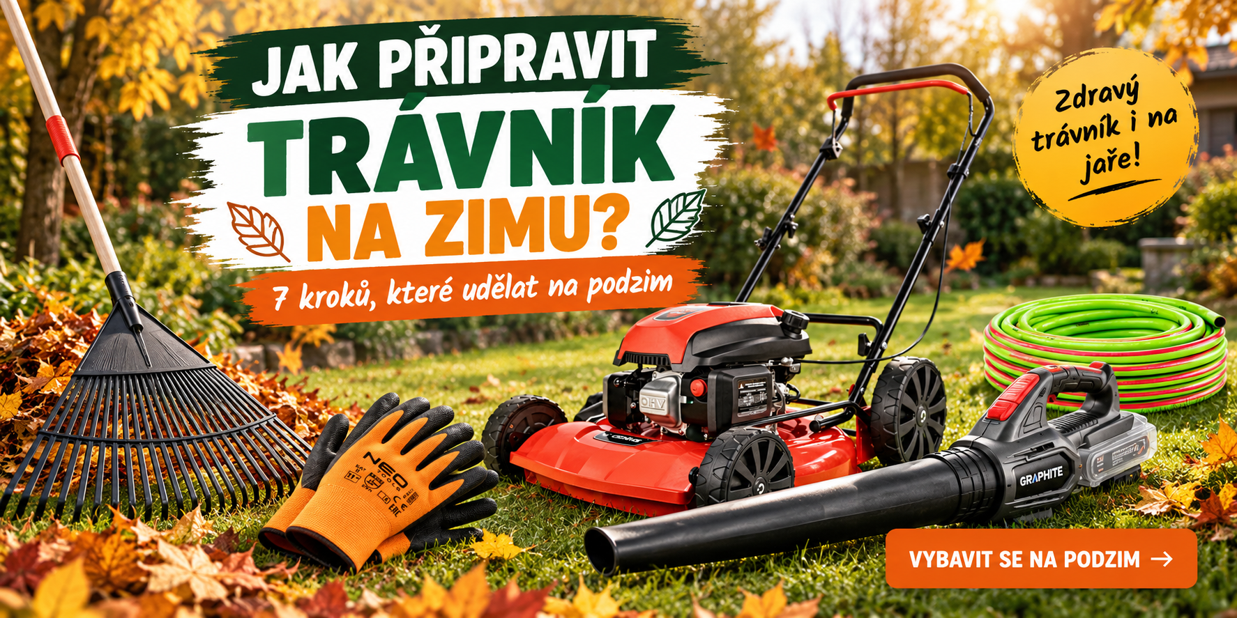 Jak připravit trávník na zimu? 7 kroků, které udělat na podzim