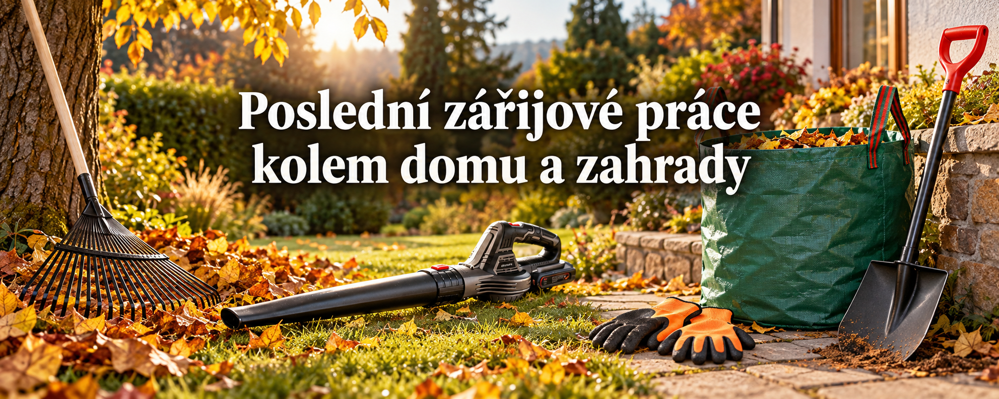 Poslední zářijové práce kolem domu a zahrady