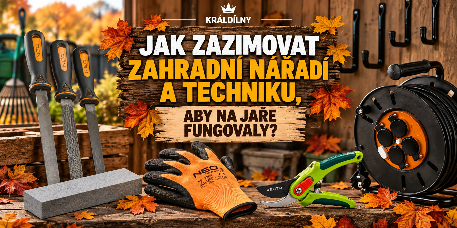 Jak zazimovat zahradní nářadí a techniku, aby na jaře fungovaly?
