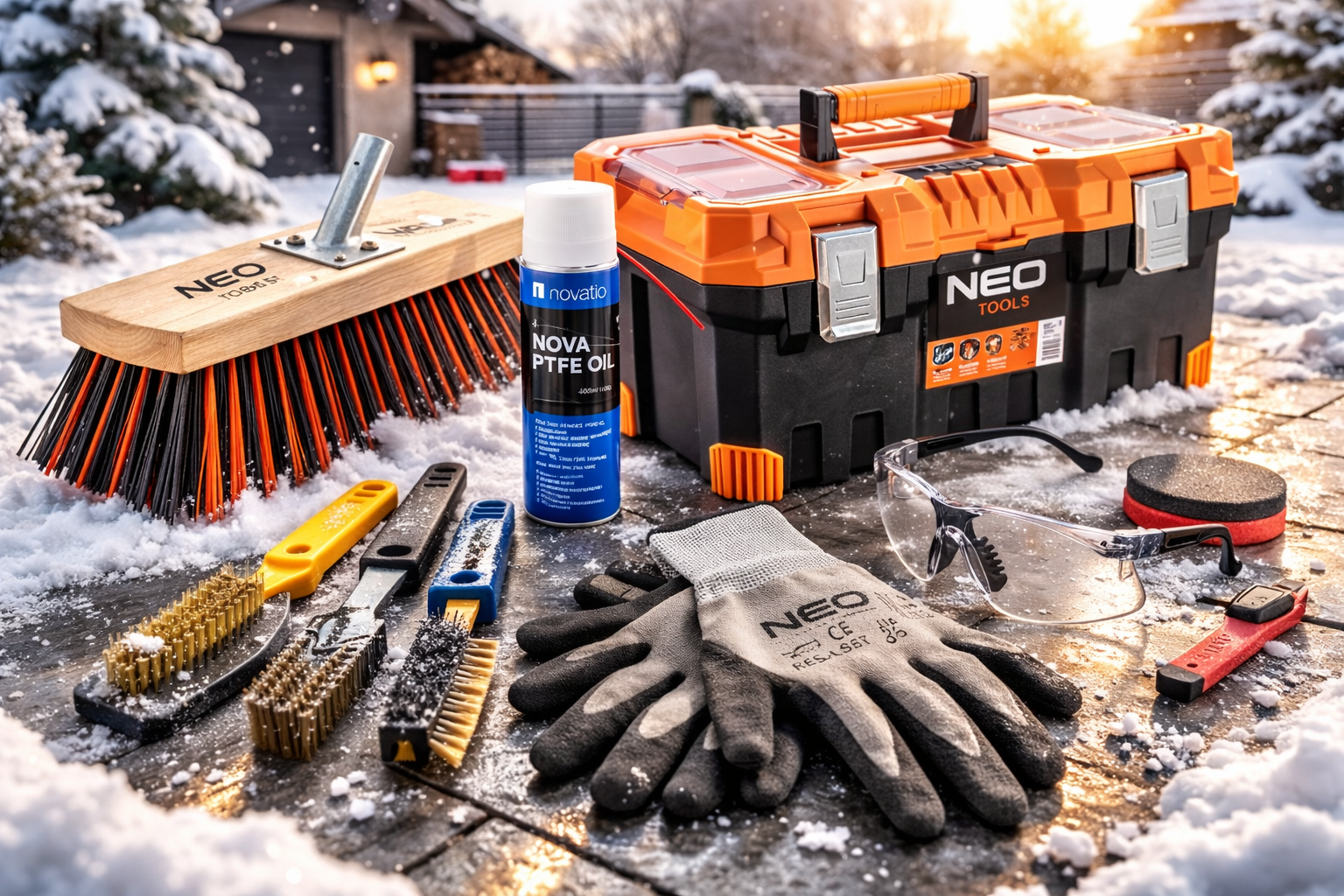 Zimní práce kolem domu a zahrady: co se dělá nejčastěji špatně