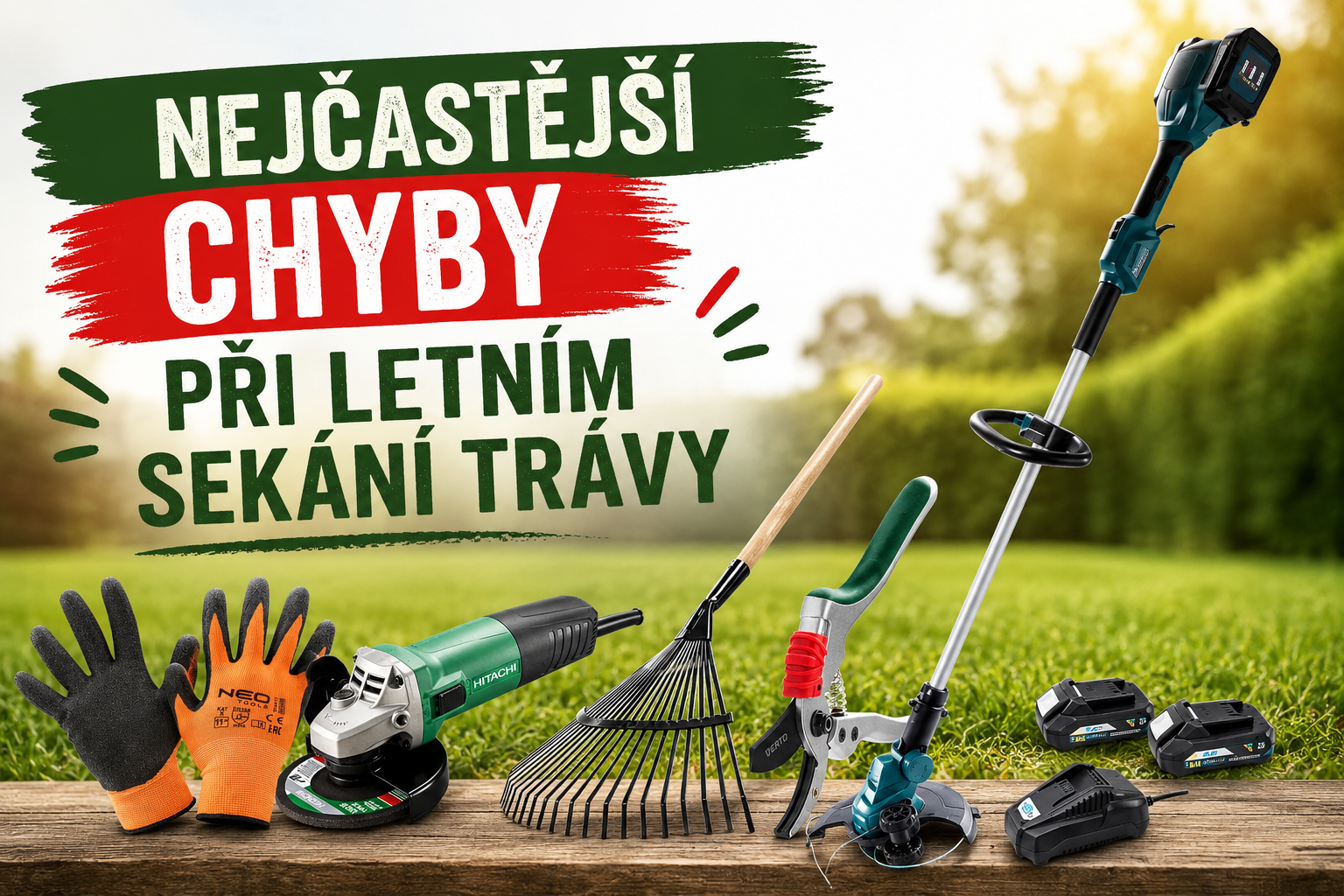 Nejčastější chyby při letním sekání trávy