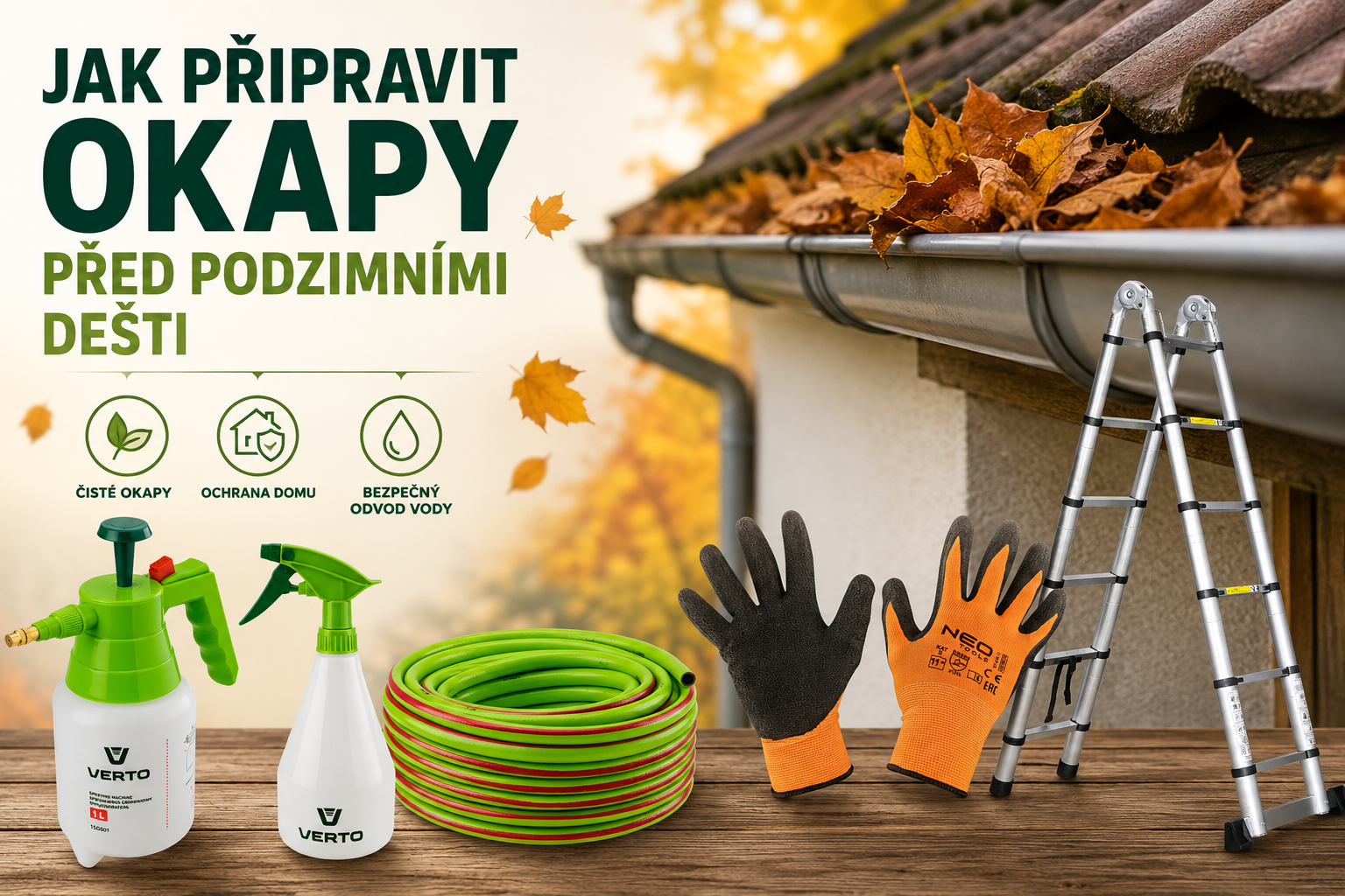 Jak připravit okapy před podzimními dešti