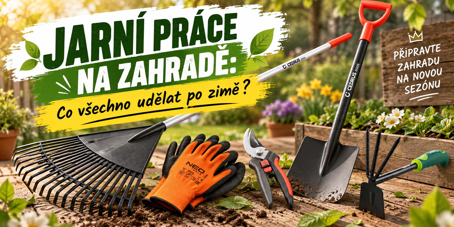 Jarní práce na zahradě: Co všechno udělat po zimě?