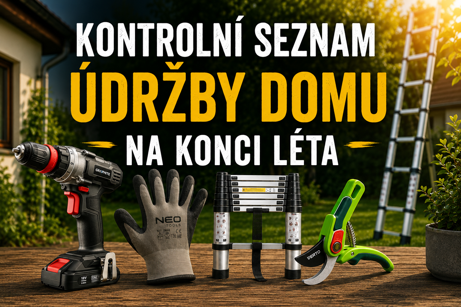 Kontrolní seznam údržby domu na konci léta