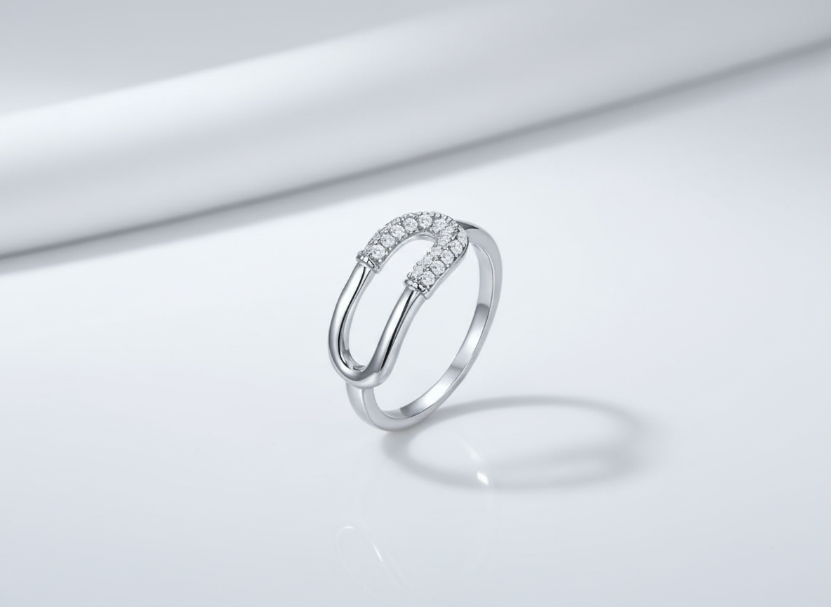 4719 MINET Luxusní stříbrný prsten se zirkonem