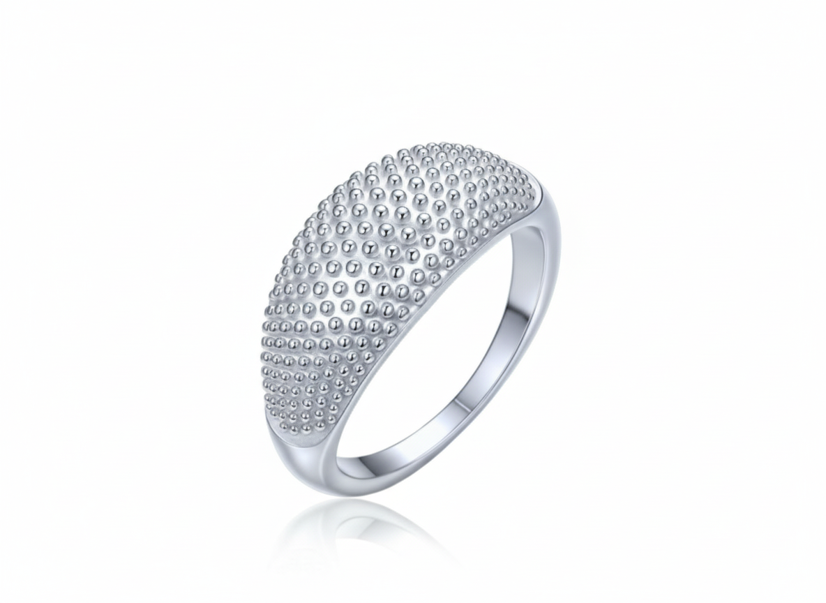 4774 MINET Elegantní stříbrný prsten