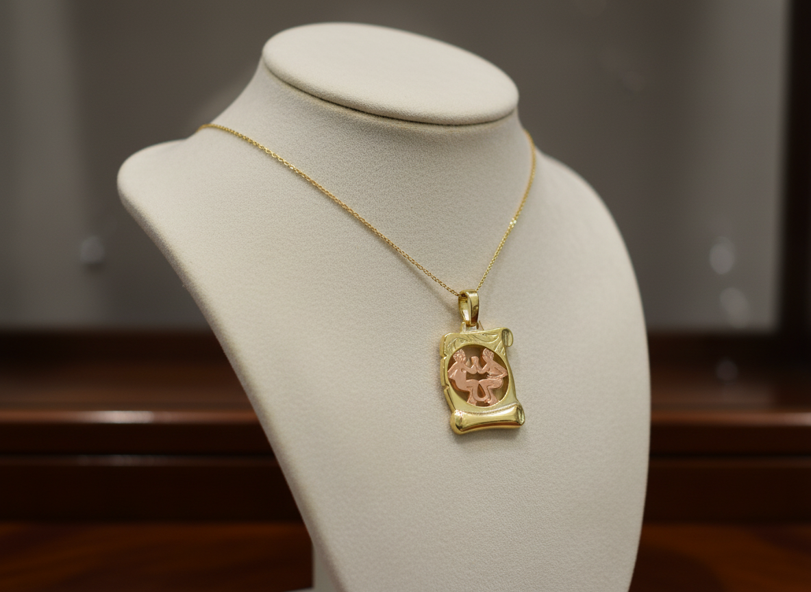 3813 Zlatý přívěsek znamení zvěrokruhu Blíženci 0,85g