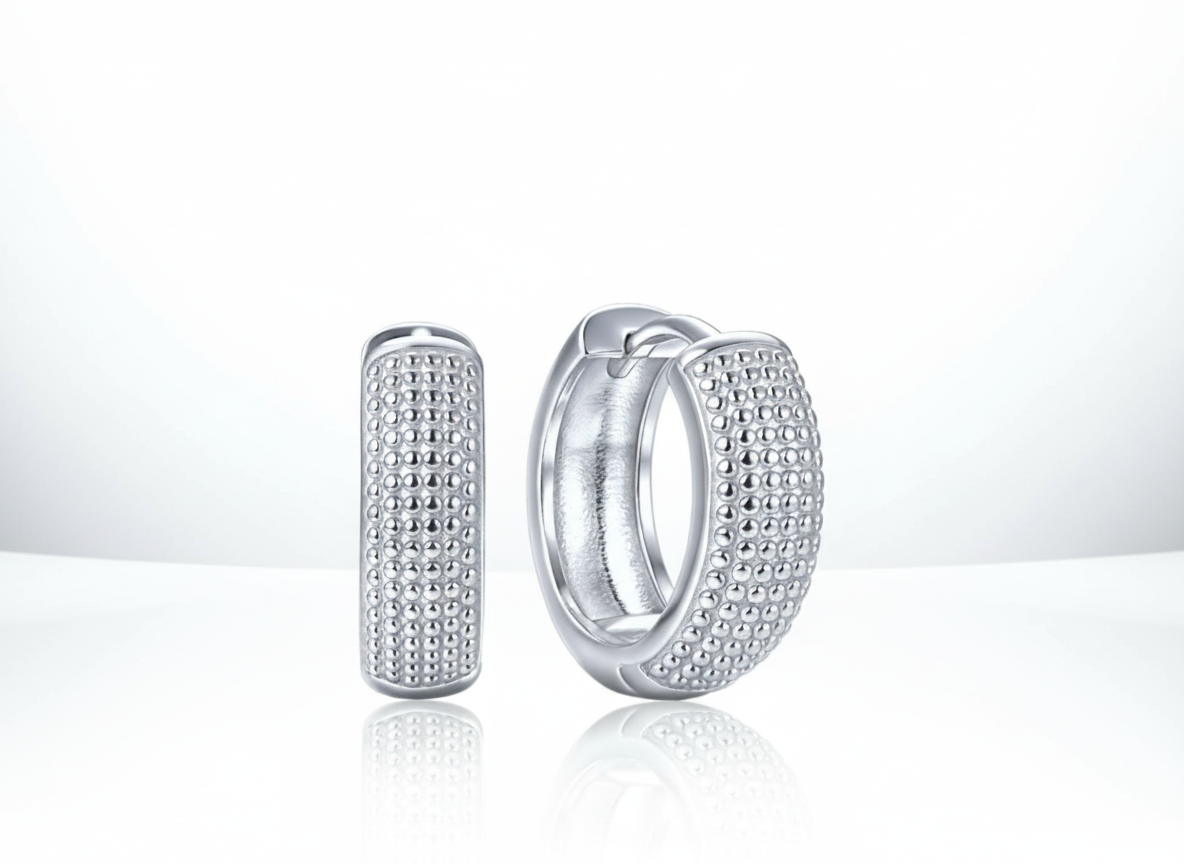 4723 MINET Elegantní stříbrné náušnice